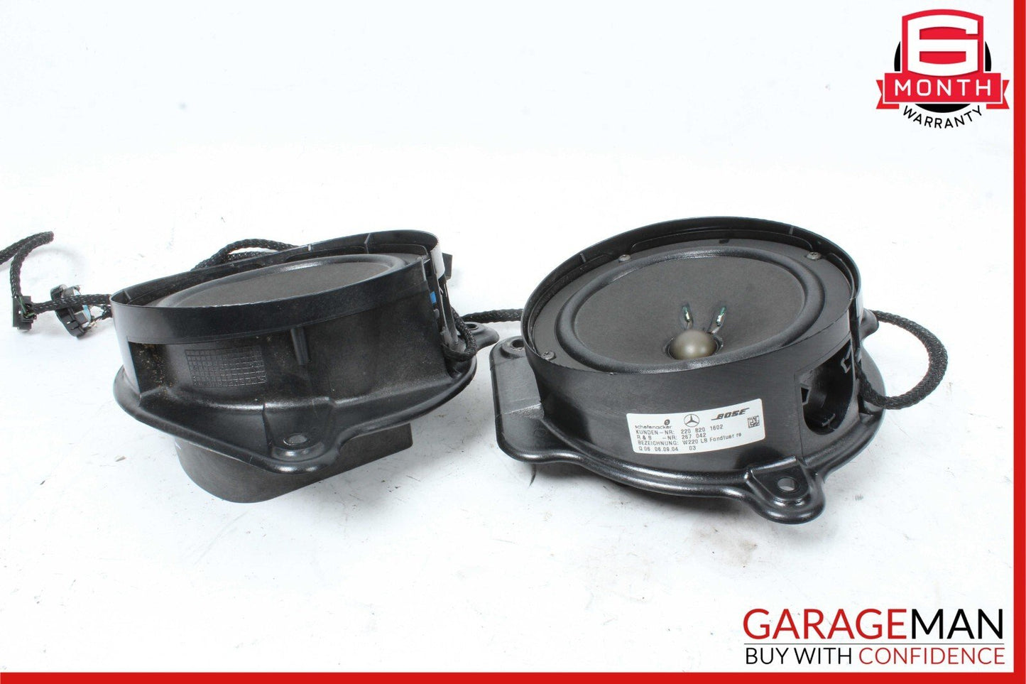 00-06 Mercedes W220 S500 S430 S55 AMG Rear Door Audio Sound Speaker Set of 2 Pc