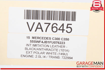 15-20 Mercedes W205 C300 GLC300 Rear Left Side Door Window Regulator Motor OEM