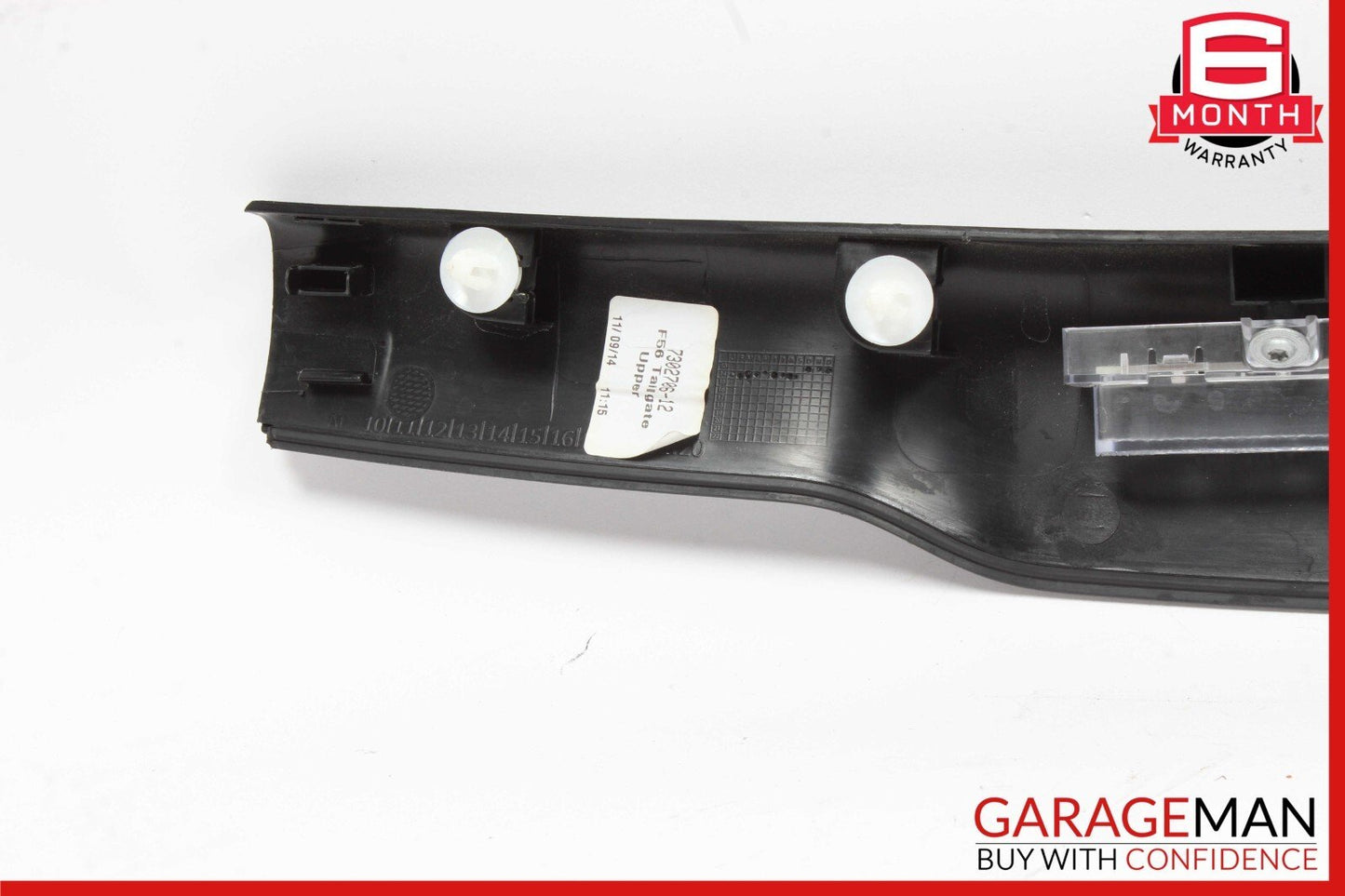 14-19 Mini Cooper Hardtop Rear Tailgate Upper Center Trim Cover Panel Black
