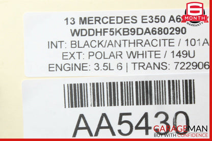 08-14 Mercedes W212 E350 C300 Rear Left Driver Side Door Lock Latch Actuator