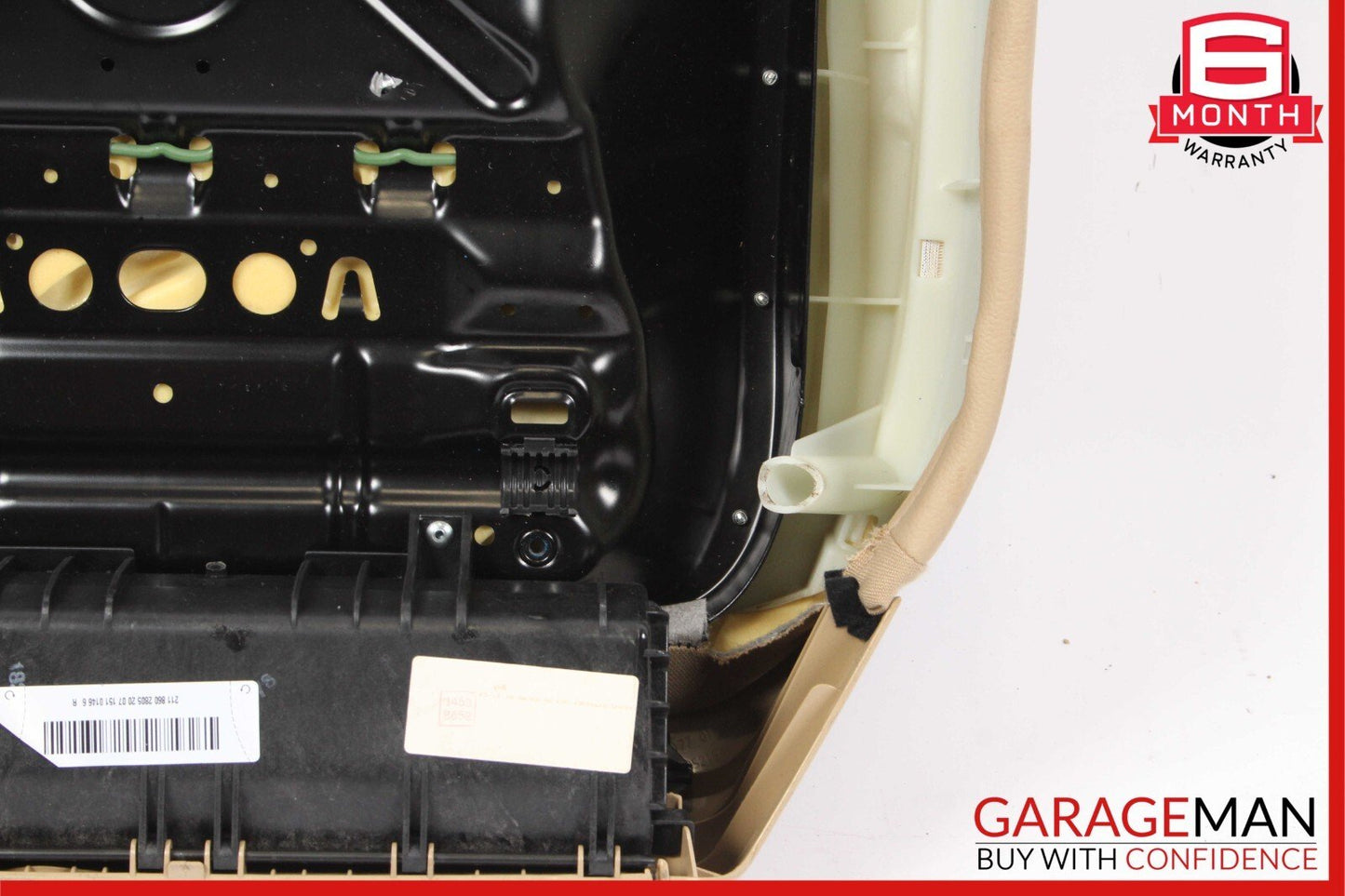 07-09 Mercedes W211 E350 E550 Front Right Side Lower Bottom Seat Cushion Beige
