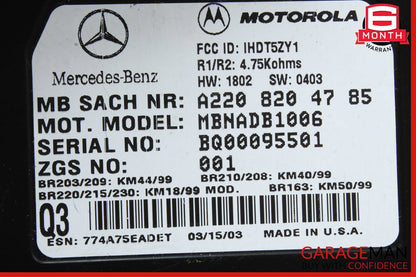 00-06 Mercedes CLK500 SL500 Voice Command Control Module 2038204085 OEM