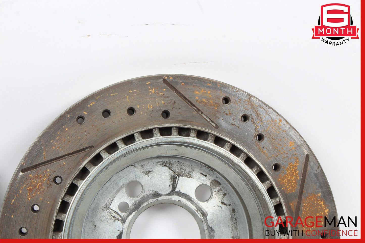 06-11 Mercedes W219 CLS550 Rear Right & Left Brake Rotor Disc Set Drilled OEM