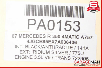 06-12 Mercedes W251 R350 Front Right Passenger Side Spindle Knuckle Hub Bearing