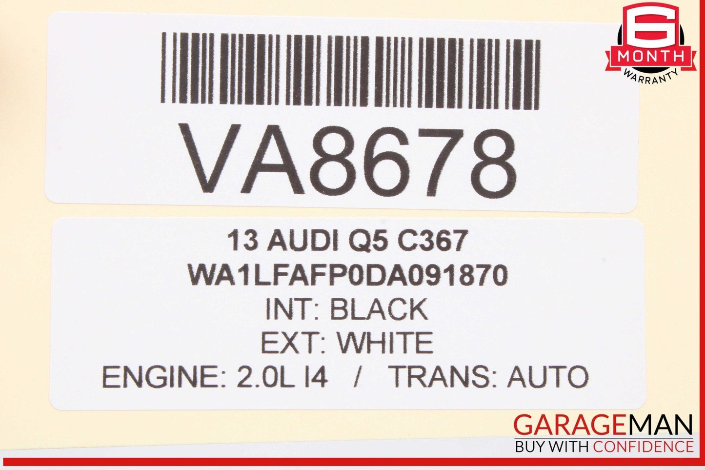 09-18 Audi Q5 A4 A6 A7 S6 S7 A8 S8 Gas Accelerator Throttle Pedal 8K1723523A OEM