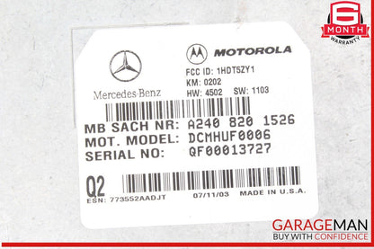 00-06 Mercedes W211 E320 4MATIC Voice Command Control Module 2408201526 OEM