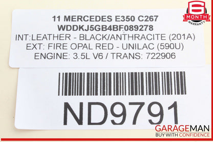 07-18 Mercedes W212 E350 Rear Left or Right Side CV Axle Half Shaft Driveshaft