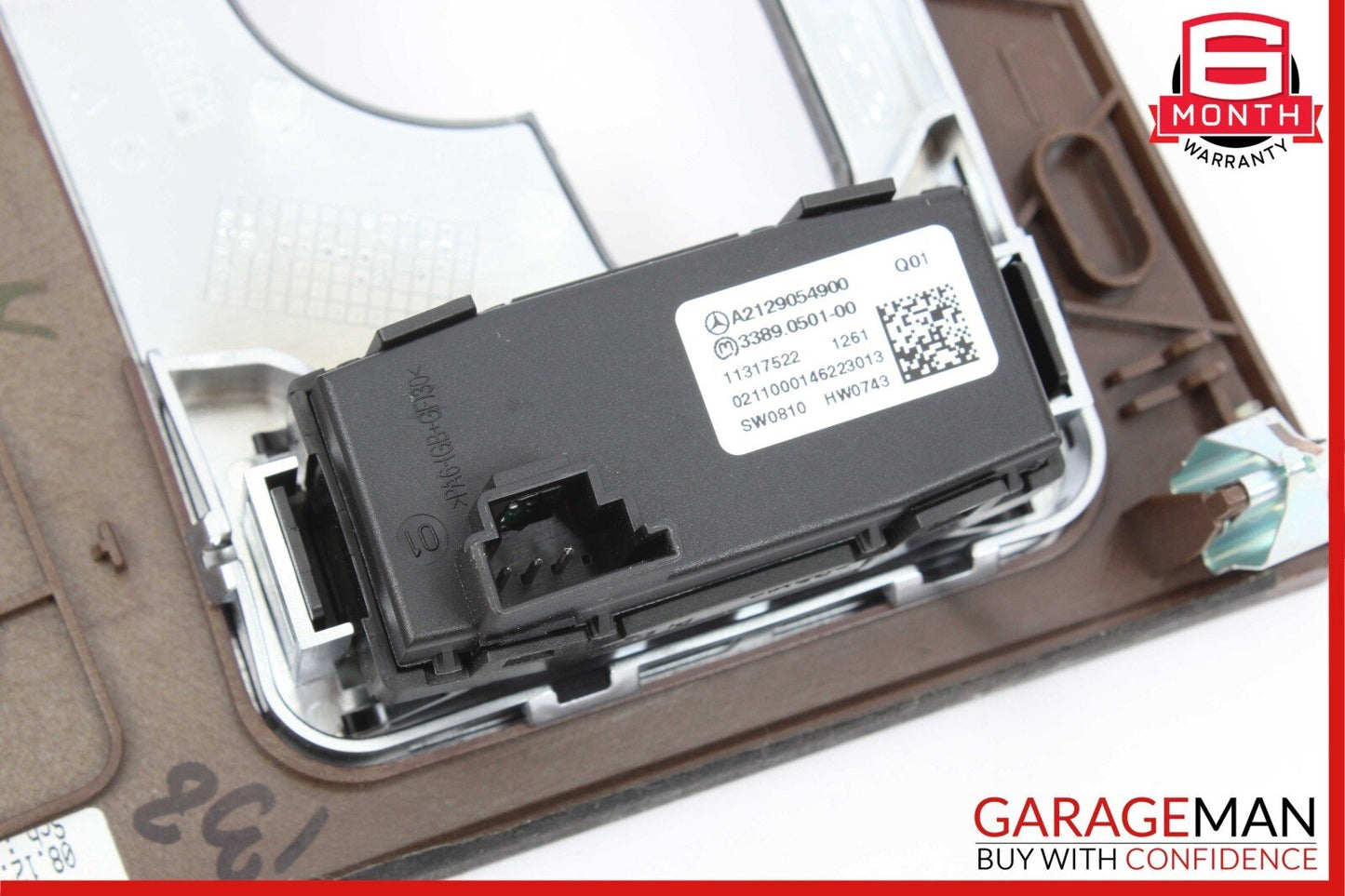 10-13 Mercedes W212 E350 E550 Center Console Climate Control Switch Panel Wood