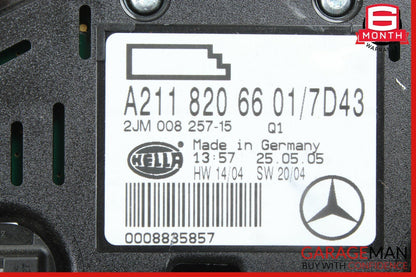 03-11 Mercedes W211 E350 CLS500 Rear Overhead Dome Light Reading Map Gray OEM