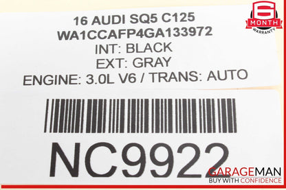 14-17 Audi SQ5 AC A/C Air Conditioning Compressor Denso 8T0260805G OEM