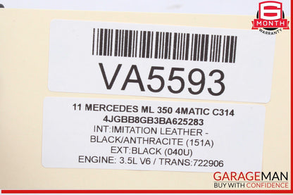 06-12 Mercedes W164 ML350 4MATIC Front Right Side Reinforcement Bracket Assy