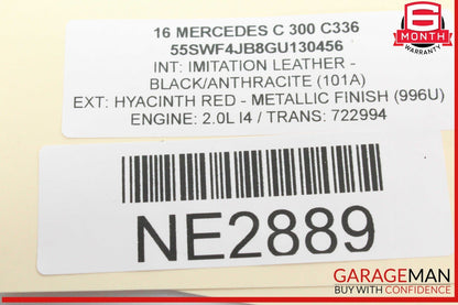 15-20 Mercedes W205 C300 C350e C43 AMG Rear Left Side Door Lock Latch Actuator