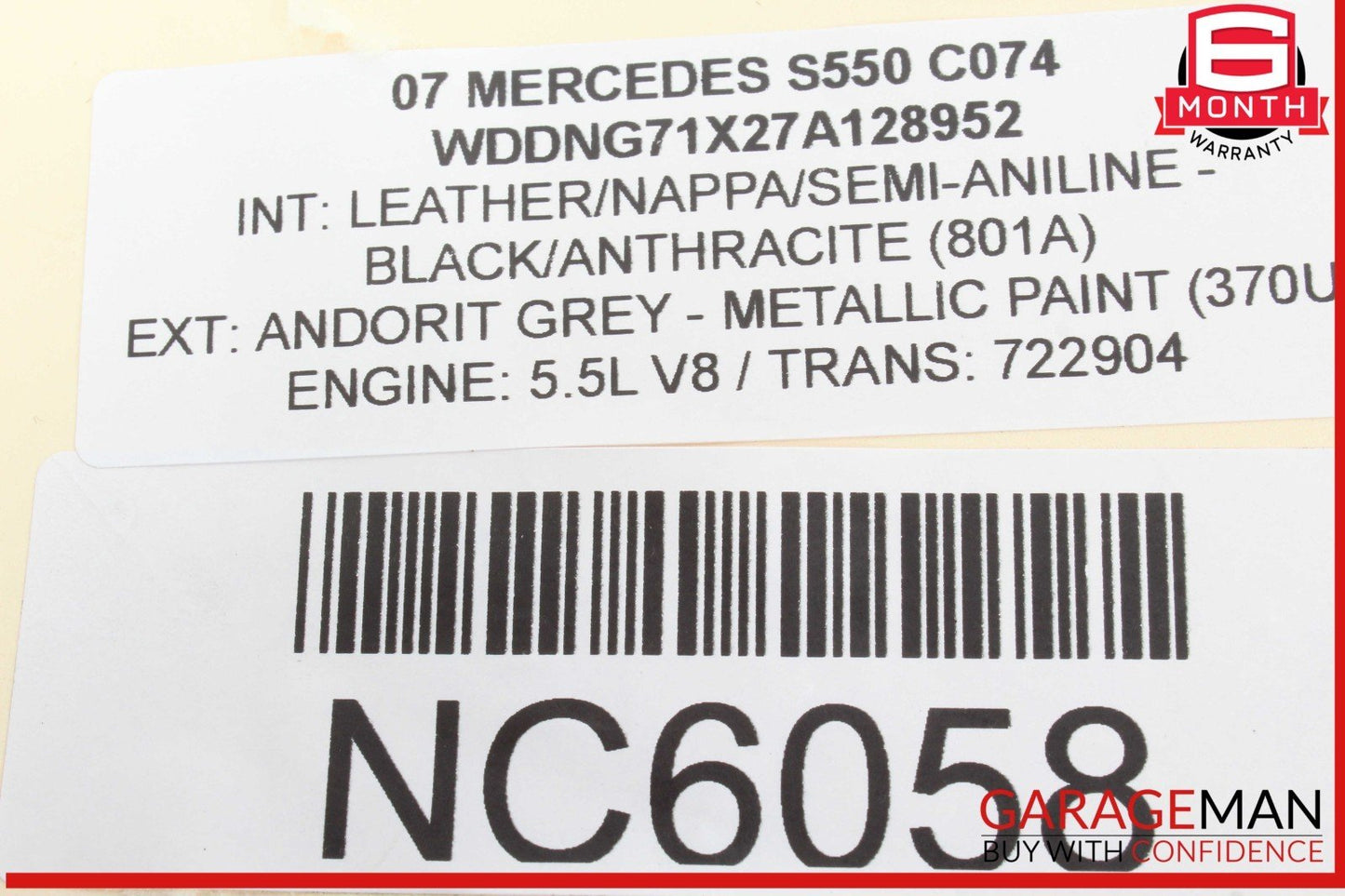 07-13 Mercedes W221 S550 S350 Center Dash Air AC A/C Heater Vent 2218300954 OEM