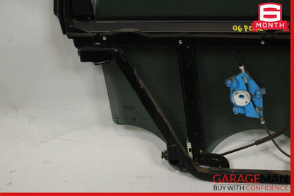 03-06 Porsche Cayenne 955 Rear Left Door Frame Window Regulator Glass Assy