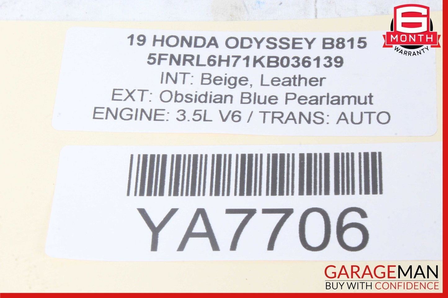18-22 Honda Odyssey Gas Throttle Accelerator Pedal 17214-TZ5-A0 OEM