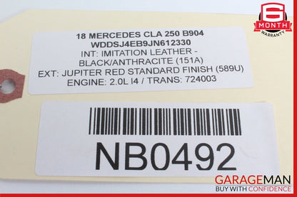 17-20 Mercedes Benz W117 CLA250 2.0L Exhaust CAM Camshaft 2700514400 OEM