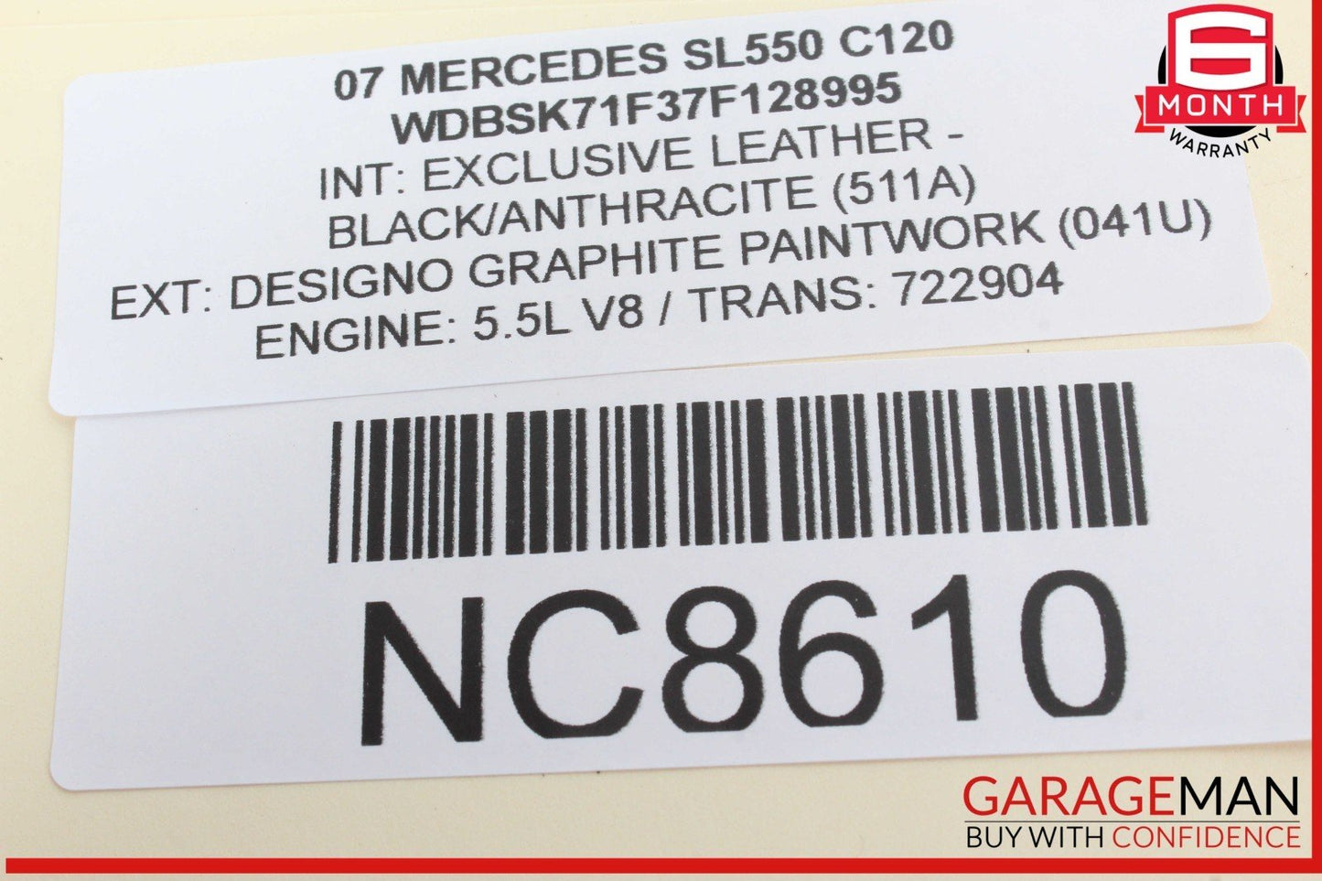 03-12 Mercedes R230 SL550 SL55 AMG SL500 Rear SAM Fuse Box Relay Module OEM