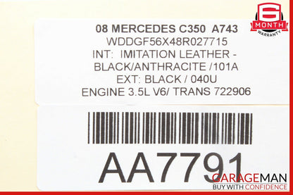 08-14 Mercedes W204 C350 E550 Rear Right Door Lock Latch Actuator OEM