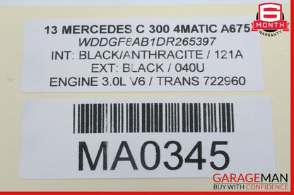 08-15 Mercedes W204 C300 Rear Right Side Suspension Lower Control Arm Set OEM