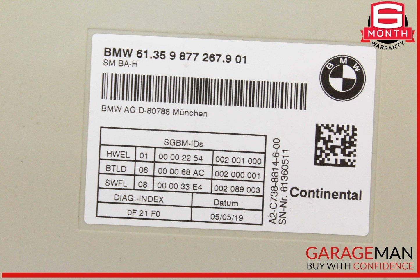 19-24 BMW M340i 330i 330e G20 Front Left Driver Side Seat Control Module Unit
