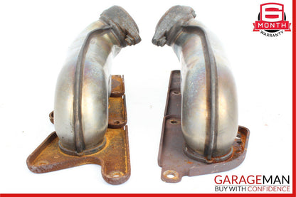 08-11 Mercedes W204 C300 Left & Right M272 Exhaust Manifold Header Pipe Set of 2