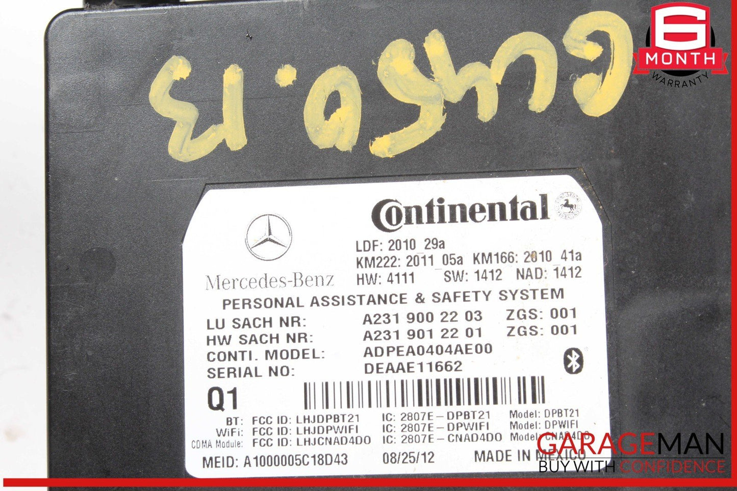 10-20 Mercedes X166 GL450 Communication Control Module Unit 2319002203 OEM