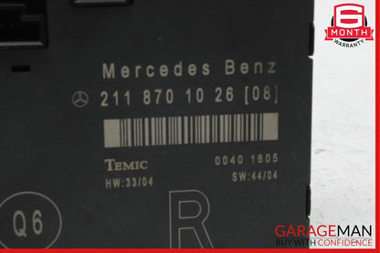 03-09 Mercedes W211 E320 E350 E550 Front Right Passenger Door Control Module