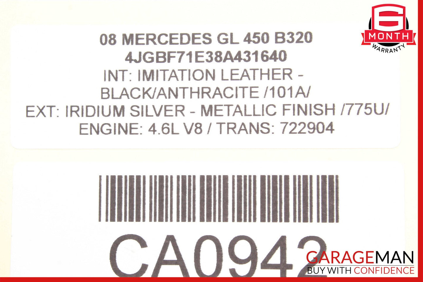 06-19 Mercedes X164 GL450 R350 Rear Glass Windshield Wiper Motor OEM