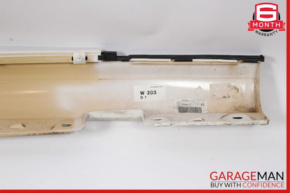 01-07 Mercedes W203 C240 C320 Left Side Skirt Rocker Moulding Panel White OEM