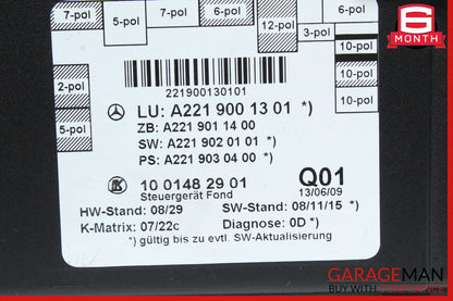07-13 Mercedes W221 S550 S400 S350 Rear Right or Left Door Control Module Unit
