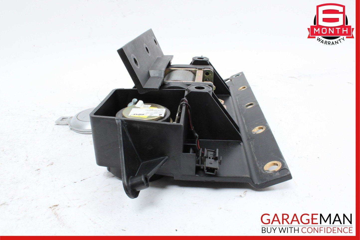 03-08 Mercedes R230 SL500 Rear Right Seat Belt Retractor Luggage w/ Speaker Gray