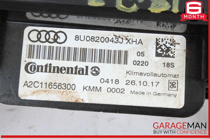 15-18 Audi Q3 Front AC A/C Air Conditioning Climate Control Panel 8U0820043J OEM
