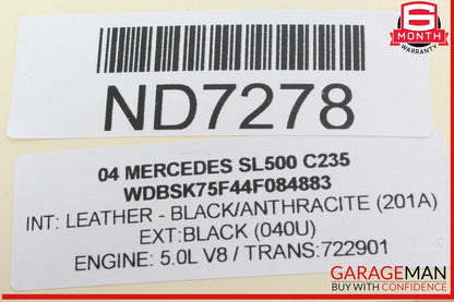 03-06 Mercedes R230 SL500 ABS ESP Anti Lock Brake Control Module Unit OEM