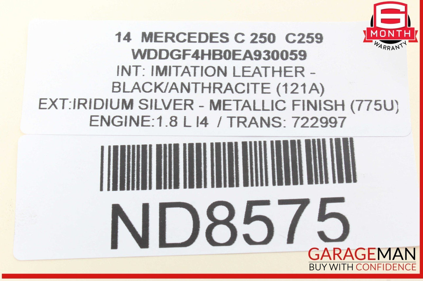08-14 Mercedes W204 C250 C350 C300 Front Right Door Lock Latch Actuator OEM
