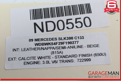 07-14 Mercedes R171 SLK300 CL550 Sirius Satellite Radio Module Receiver OEM