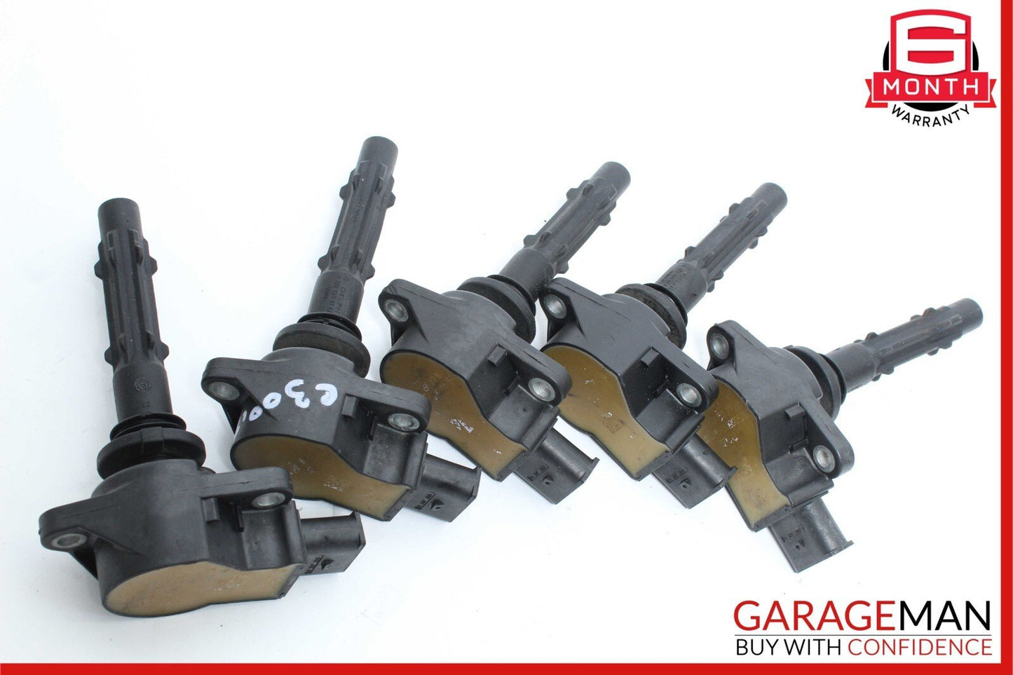 06-10 Mercedes W204 C300 CLK350 Delphi Ignition Coil Spark Plug Set of 6 pc OEM
