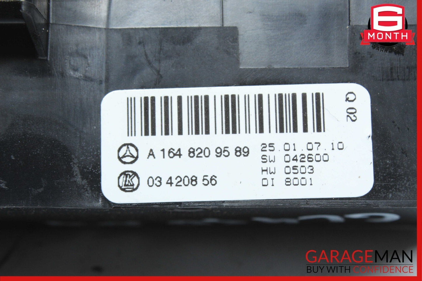 06-11 Mercedes ML350 GL350 GL450 Rear A/C Heater Climate Controller Switch Unit