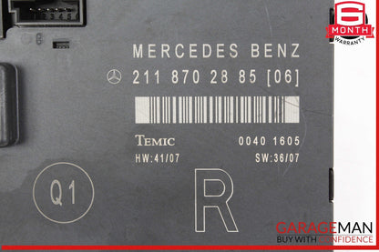 03-09 Mercedes W211 E350 E550 Front Right Passenger Side Door Control Module OEM