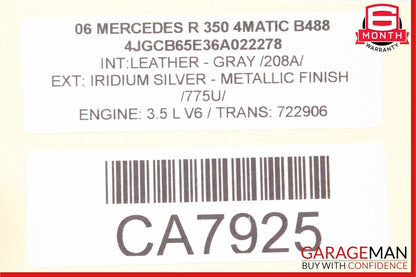 06-13 Mercedes W251 R350 R500 Left Driver Door Corner Tweeter Speaker Grey OEM