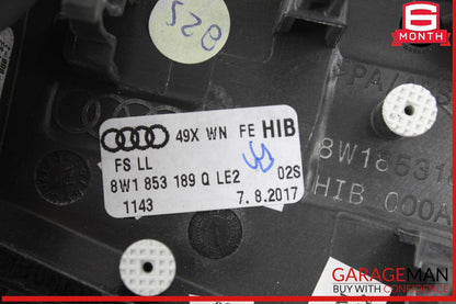 17-24 Audi A4 Quattro Front Left Side Dash Headlight Head Lamp Control Switch