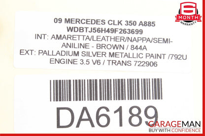 03-09 Mercedes W209 CLK320 Rear Left & Right Side Shock Absorber Strut Set OEM