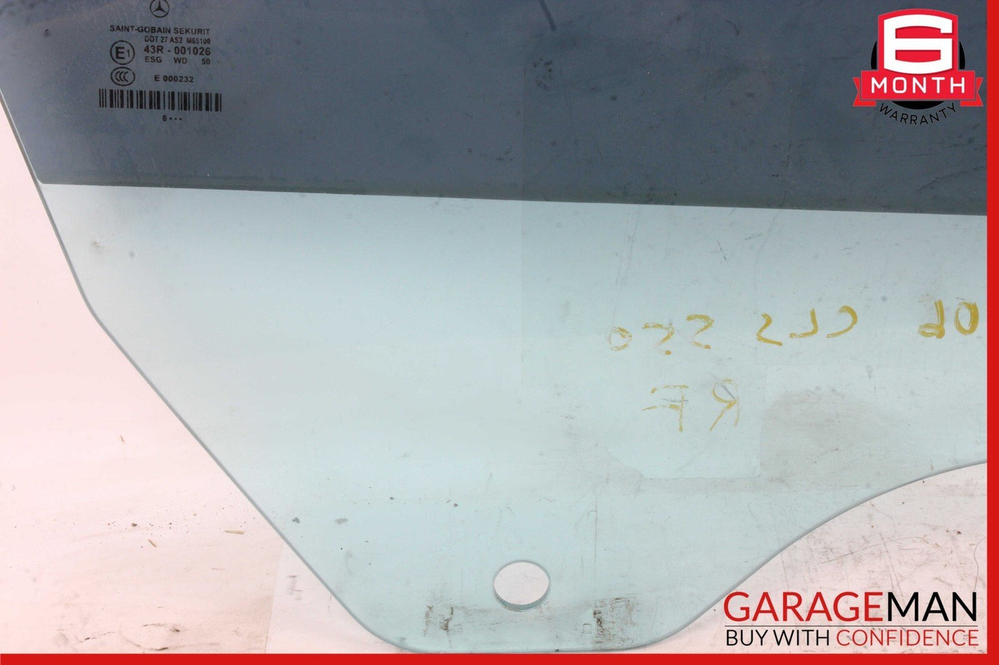06-11 Mercedes W219 CLS500 CLS550 Front Right Passenger Door Window Glass Tinted