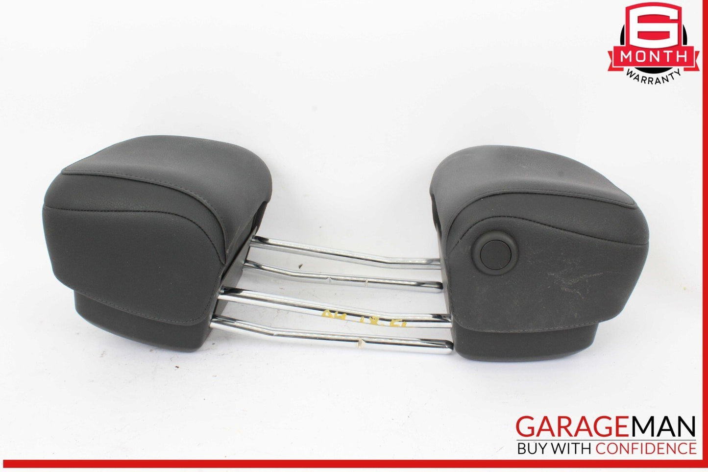 17-19 Audi A4 Front Left & Front Right Side Head Rest Headrest Black OEM