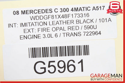 08-15 Mercedes W204 C300 C250 Rear Left Side Suspension Upper Control Arm