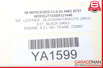 06-11 Mercedes W219 CLS63 AMG Rear Left Door Lock Latch Actuator Keyless Go OEM