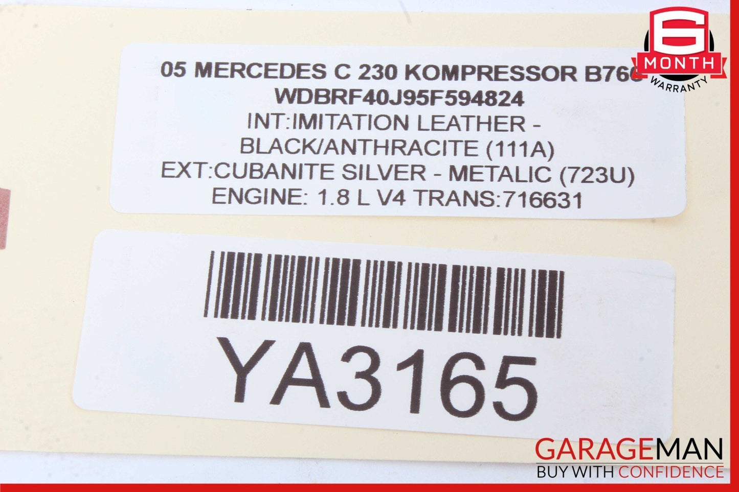 05-07 Mercedes W203 C230 C320 Hazard Light Door Lock Switch Control Module Assy