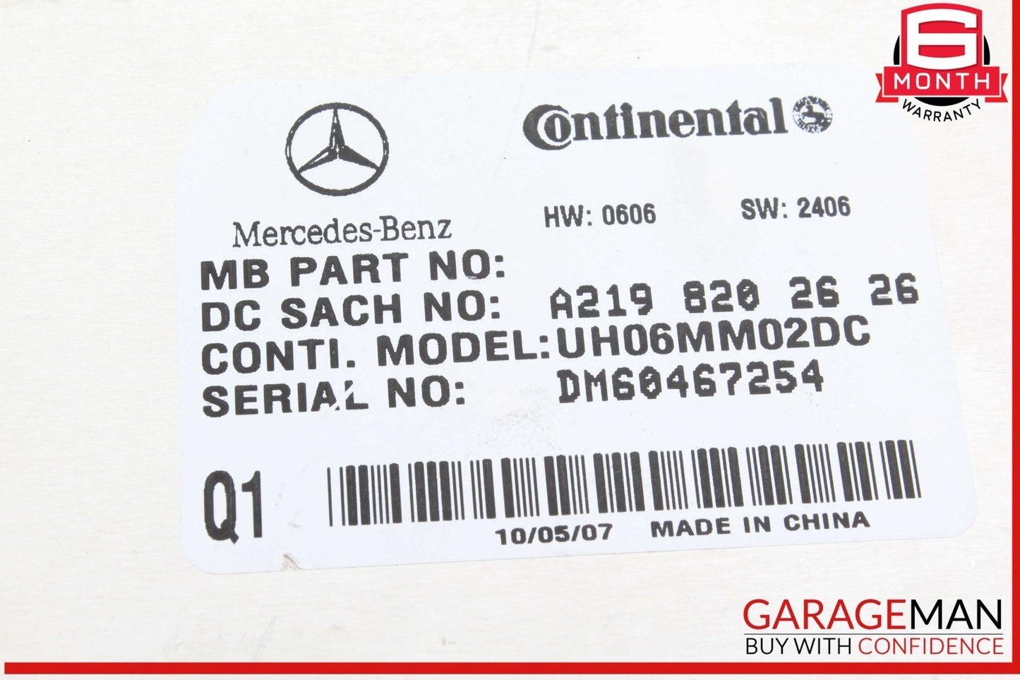 06-12 Mercedes X164 GL550 R500 Communication Control Module 2198202626 OEM
