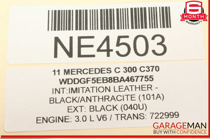 08-18 Mercedes W204 C300 Rear Right Side Door Control Module 2129004006 OEM