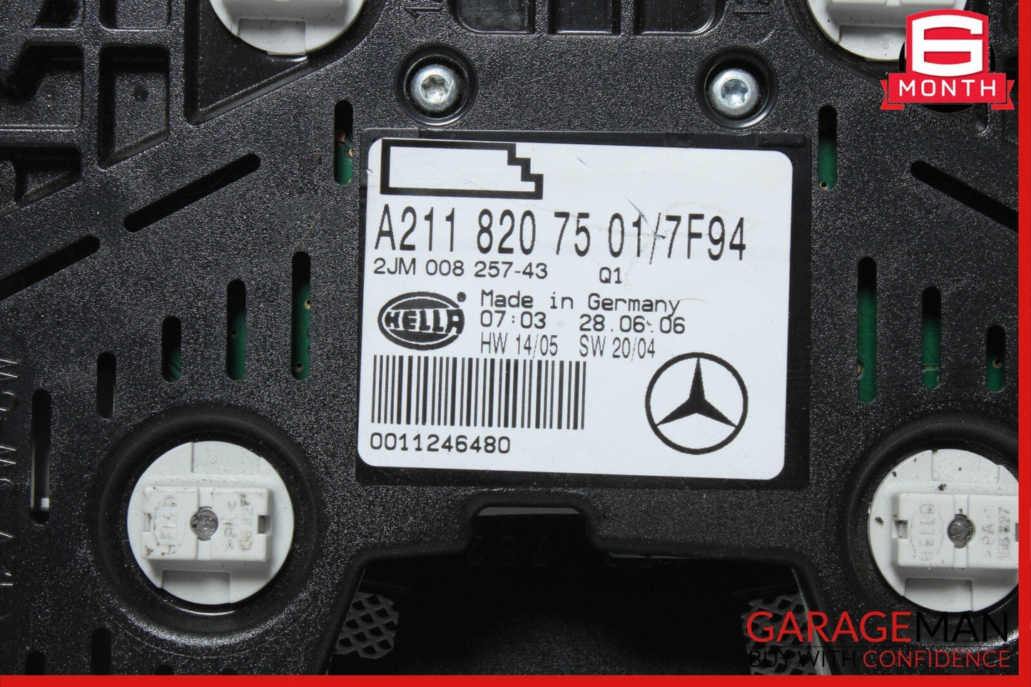 03-11 Mercedes CLS500 E350 Rear Overhead Top Upper Dome Light Reading Map Lamp