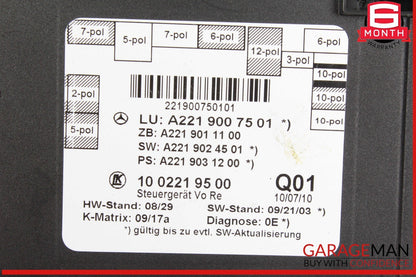 07-13 Mercedes W221 S550 S400 Front Right Side Door Control Module 2219007501
